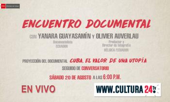 ‘Encuentro documental’ con Yanara Guayasamín (Ecuador) y Olivier Auverlau (Bélgica/Ecuador)