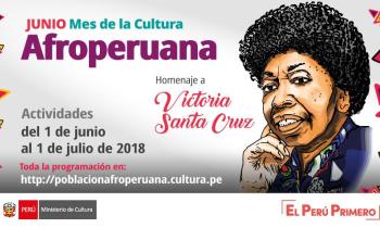 Mes de la cultura afroperuana - homenaje a Victoria Santa Cruz