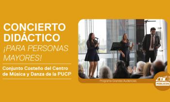 Concierto didáctico para personas mayores - Conjunto costeño del centro de música y danza de la PUCP