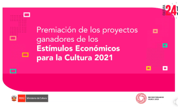 Ceremonia de premiación de los Estímulos Económicos para la Cultura 2021