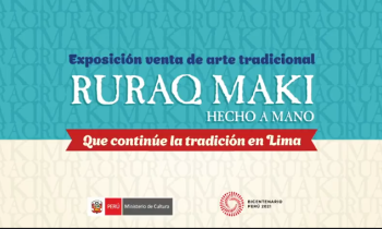 Inauguración de la exposición venta de arte tradicional Ruraq Maki, hecho a mano 