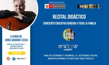 RECITAL DIDÁCTICO: CONCIERTO EDUCATIVO PARA TODA LA FAMILIA