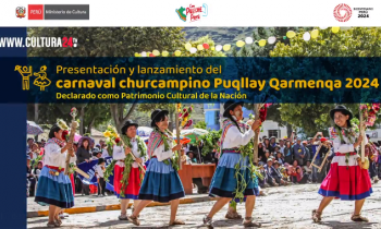 Lanzamiento del carnaval Churcampino Puqllay Qarmenqa 2024