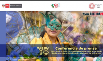 Lanzamiento del Carnaval Tarmeño 2024 - conferencia de prensa