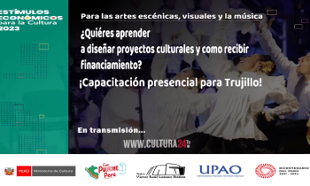 ¿Quieres aprender a diseñar proyectos culturales y como pedir financiamiento? - dirigido a las artes escénicas , visuales y la música