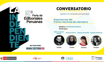 5ta feria de editoriales peruano - experiencias del Premio Nacional de Literatura