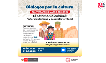 Conversatorio cultural el patrimonio cultural, factor de identidad y desarrollo territorial