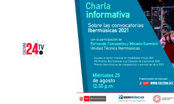 Charla informativa sobre las convocatorias ibermúsicas 2021 