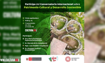 Conversatorio internacional sobre patrimonio cultural y desarrollo sostenible