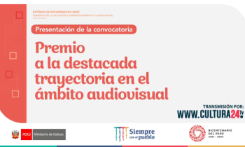 Presentación de la convocatoria - premio a la destacada trayectoria en el ámbito audiovisual