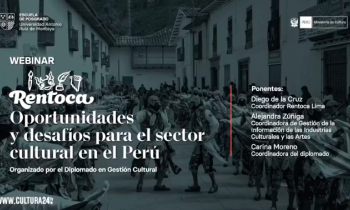 Webinar Rentoca - oportunidades y desafíos para el sector cultural en el Perú