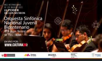Orquesta sinfónica nacional juvenil bicentenario en el museo nacional del Perú - MUNA