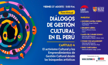 Foro virtual diálogos de gestión cultural en el Perú 